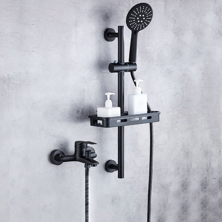 Lisslune | Brass Wall-Mounted Shower System Single Handle Shower with Lever Handle