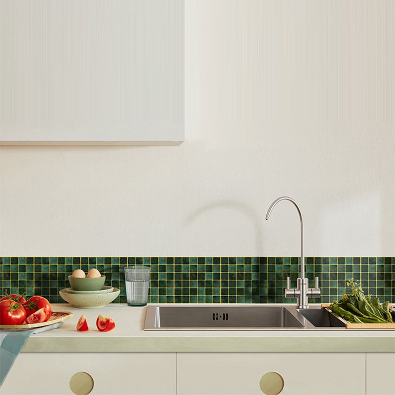 Lisslune | Peel & Stick Mosaic Tile Square Plastic Stain Resistant Tile - Peel & Stick for Shower