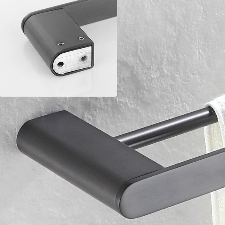Lisslune | 5-piece modern bathroom accessory set made of stainless steel with towel bar/robe hooks/paper holder