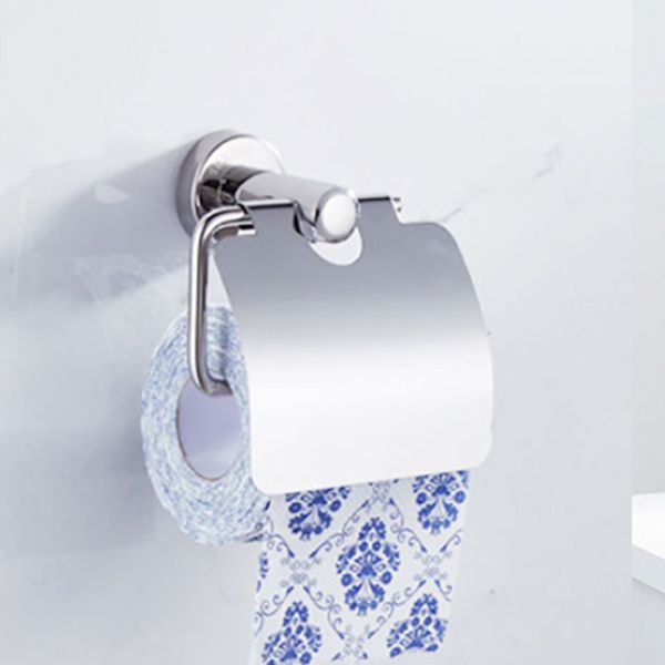 Lisslune | Polished Chrome Modern Bathroom Accessories Set with Towel Bar/Paper Holder
