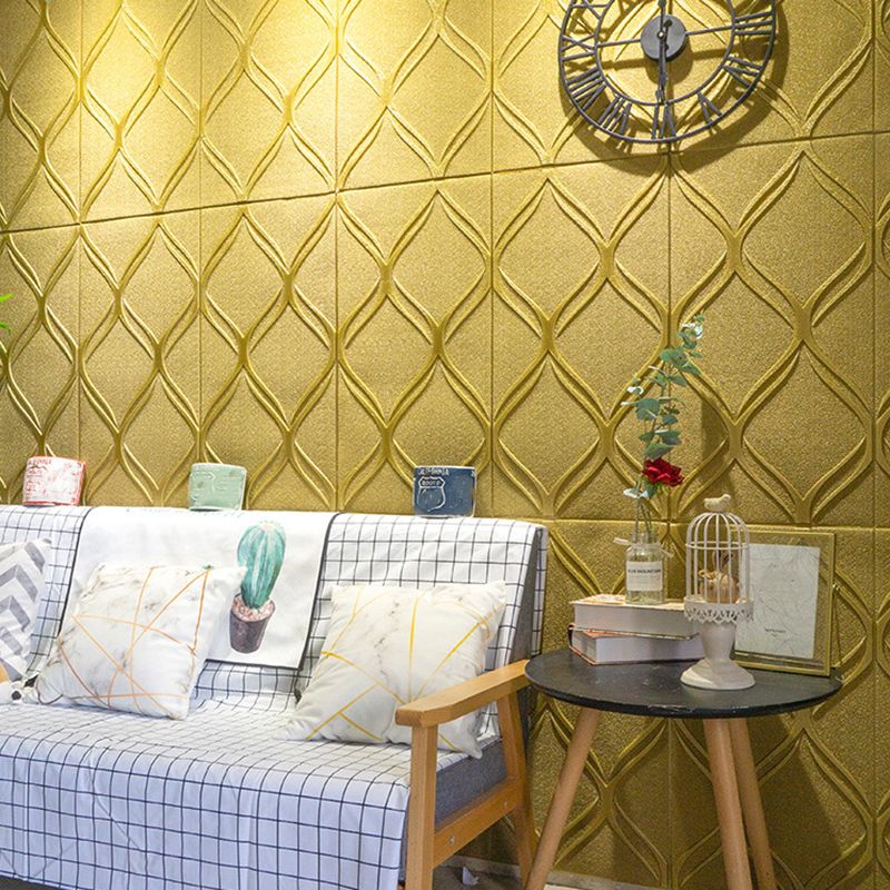Lisslune | Contemporary waterproof wall planks striped brick bedroom wall panels
