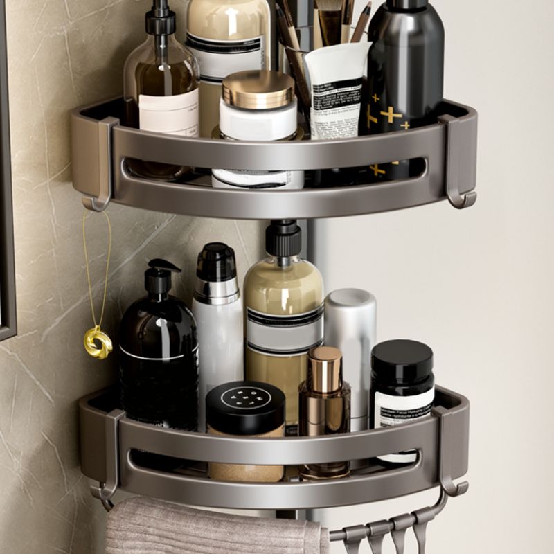 Lisslune | Modern Gray Bathroom Set Paper Holder Bathroom Shelf Bathroom Hardware Set