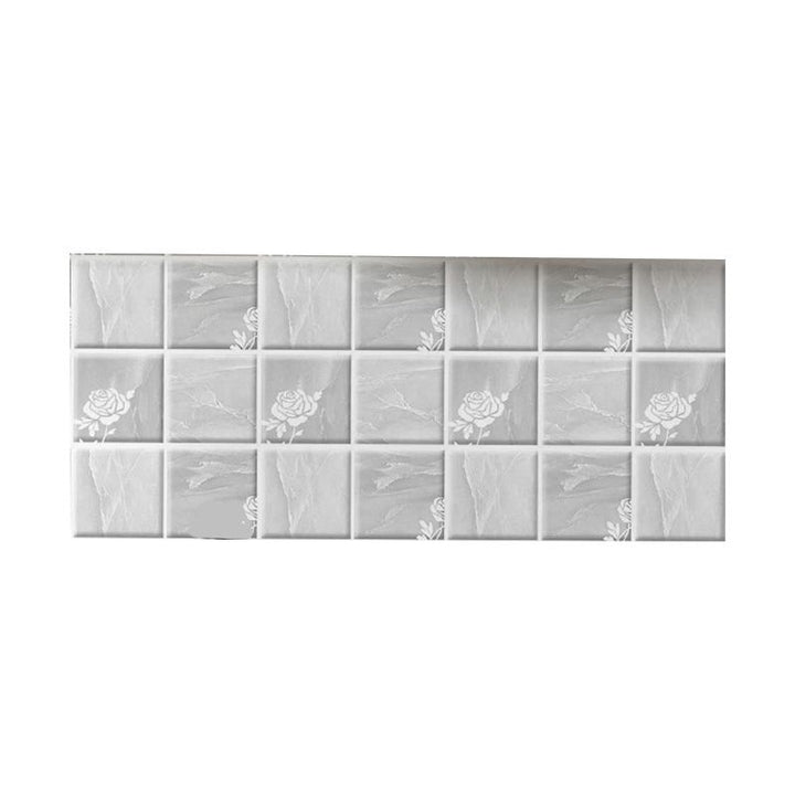 Lisslune | Peel and Stick Wall Tile Plastic Square Mosaic Waterproof Peel and Stick Wall Tile