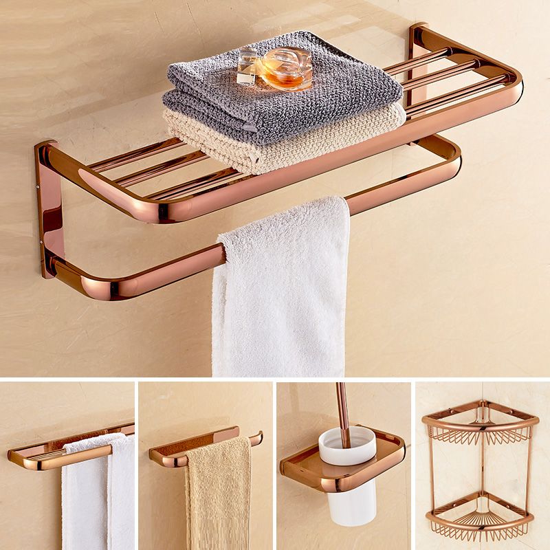 Lisslune | 5-piece Vintage Bathroom Accessory Set Brass Fittings Set