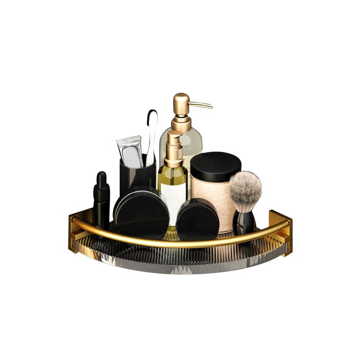 Lisslune | 6-piece bathroom accessory set made of gold-colored metal bathroom hardware set