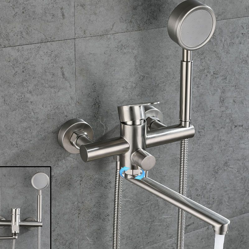 Lisslune | Bathroom Bathtub Faucet Lever Handheld Shower Bathtub Faucet