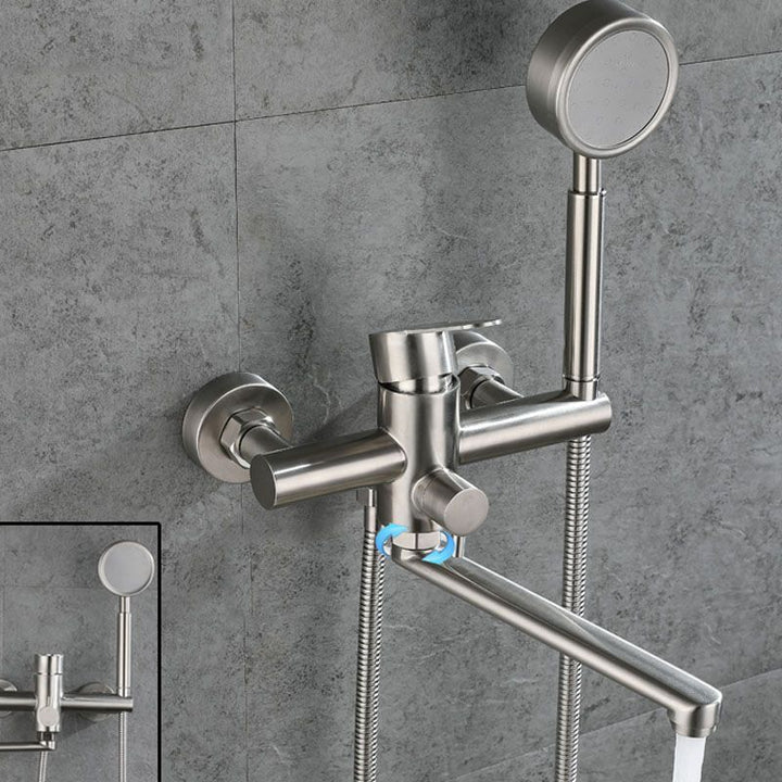 Lisslune | Bathroom Bathtub Faucet Lever Handheld Shower Bathtub Faucet