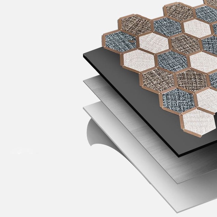 Lisslune | Mosaic Tile Wallpaper Hexagonal Shape Peel and Stick Backsplash