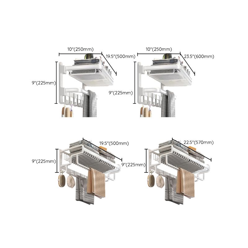 Lisslune | Modern Bathroom Accessory Set White Paper Holder Bathroom Shelf Bathroom Fittings Set