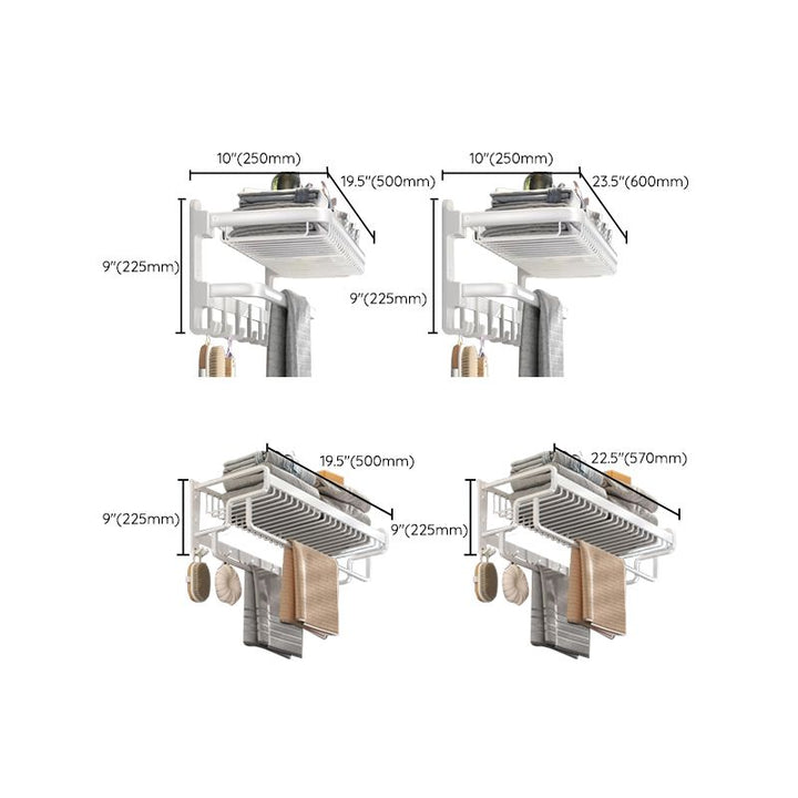 Lisslune | Modern Bathroom Accessory Set White Paper Holder Bathroom Shelf Bathroom Fittings Set