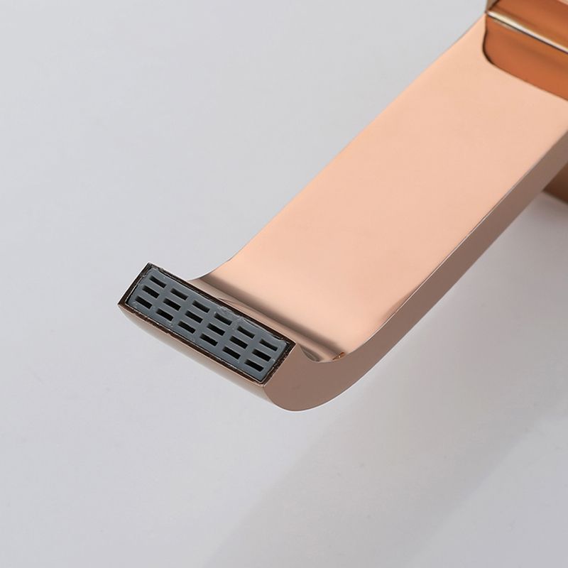Lisslune | Contemporary Wall Mounted Bathroom Faucet Handle Knob Solid Brass Square Faucet