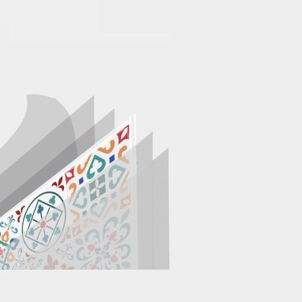 Lisslune | Square Print Plastic Peel & Stick Tile Field Tile for Backsplash