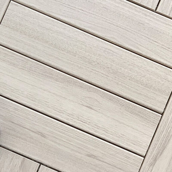 Lisslune | Ground Patio Square Stripe Composite Waterproof Deck Board