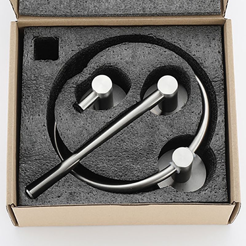Lisslune | Stainless Steel Bathroom Set 3-piece Modern Style Simple Bathroom Accessory Set