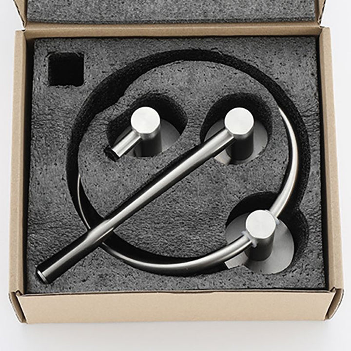Lisslune | Stainless Steel Bathroom Set 3-piece Modern Style Simple Bathroom Accessory Set