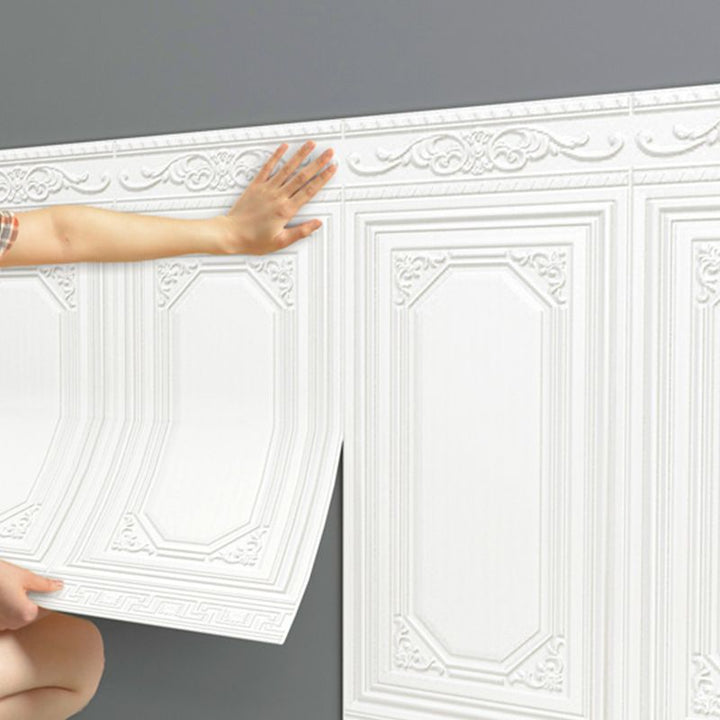 Lisslune | Contemporary waterproof 3D wall panel veneer for peeling and sticking for interior walls