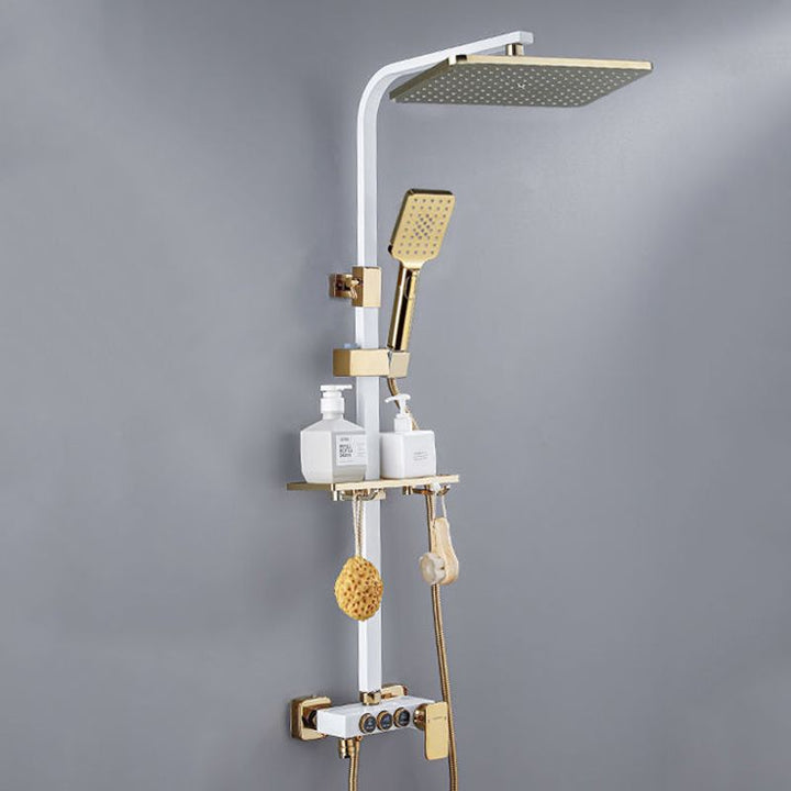 Lisslune | Modern Shower System Wall Mounted Stain Resistant Shower System with Hand Shower