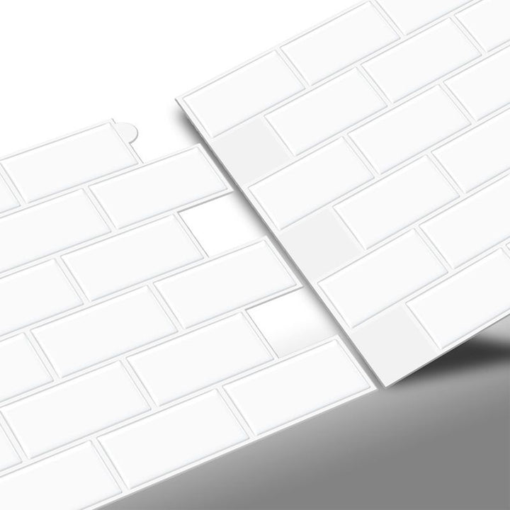 Lisslune | Square Peel & Stick Tile Stone Composite Tile for Kitchen Backsplash