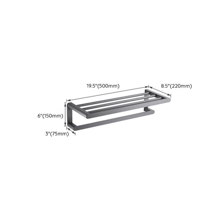 Lisslune | Modern Stainless Steel Towel Ring Bathroom Set Bathroom Shelf Bathroom Accessories Set