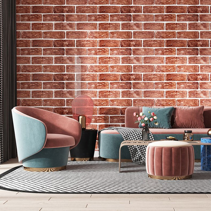 Lisslune | Brick Joint Peel & Stick Tile 30 cm x 60 cm Rectangular PVC Wallpaper