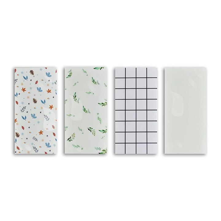 Lisslune | Individual Tile Wallpaper Contemporary Plastic Peel and Stick Wall Tile