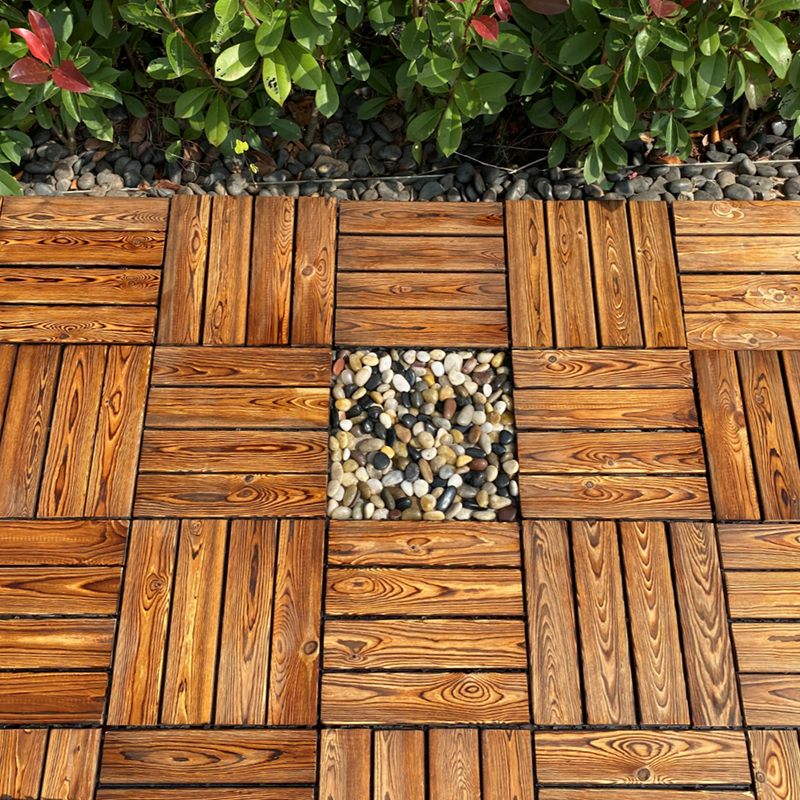 Lisslune | Outdoor composite decking tiles with snap-in stripe detail kit decking tiles