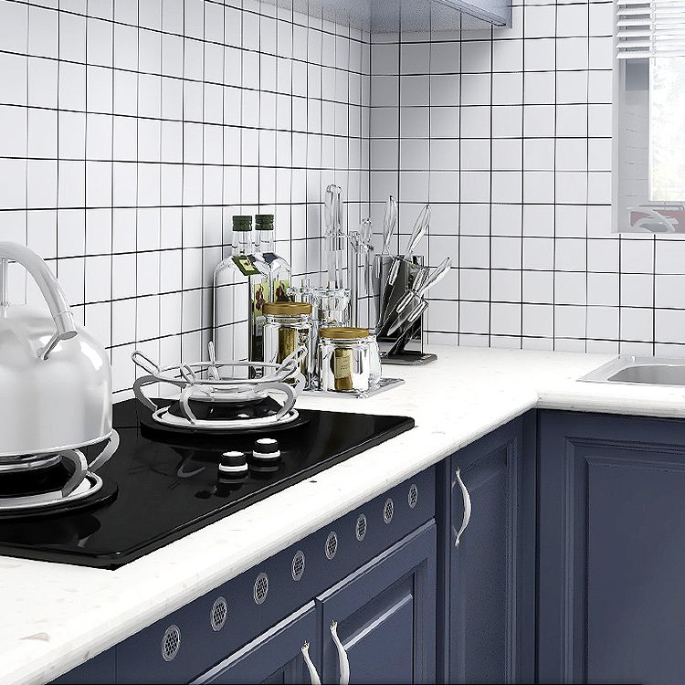 Lisslune | Rectangular Mold Resistant Tile PVC Singular Peel & Stick Tile for the Kitchen