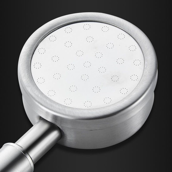 Lisslune | Modern Shower Head Stainless Steel Round Metal Handheld Shower Head