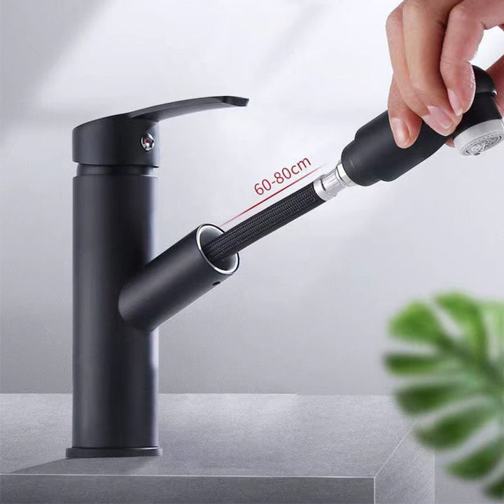 Lisslune | Contemporary Vessel Faucet Pull-Down Faucet with Single Handle
