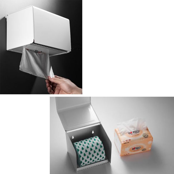 Lisslune | Aluminum Bathroom Accessories Set Modern White Bathroom Accessories Set