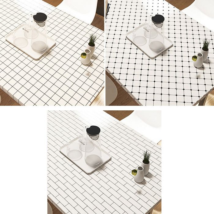 Lisslune | White Peel & Stick Tile Mirror Plastic Grid Wallpaper for Kitchen and Bathroom