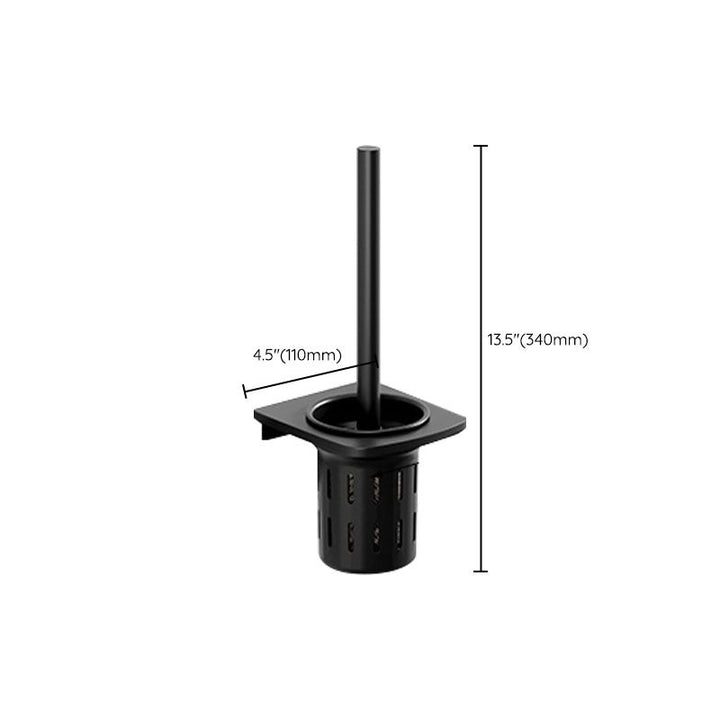 Lisslune | Modern Aluminum Bathroom Accessory Set Matte Black Bathroom Shelf/Towel Holder/Paper Holder