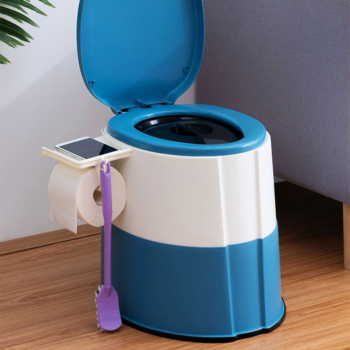 Lisslune | Contemporary plastic floor-mounted toilet bowl with toilet seat for the bathroom