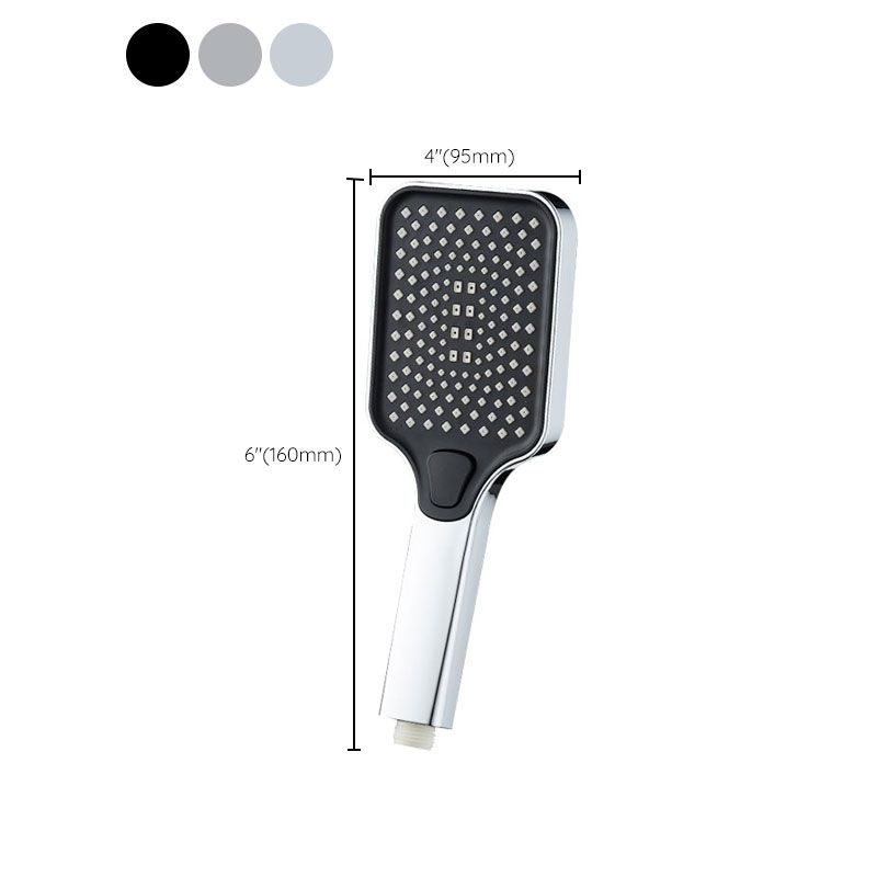 Lisslune | Rectangular Pressure Shower Head 4-Adjustable Water Flow Hand Shower