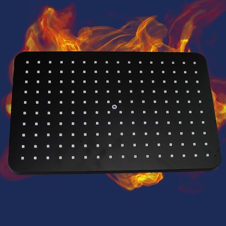 Lisslune | Modern rectangular shower head combo standard spray pattern with hand shower