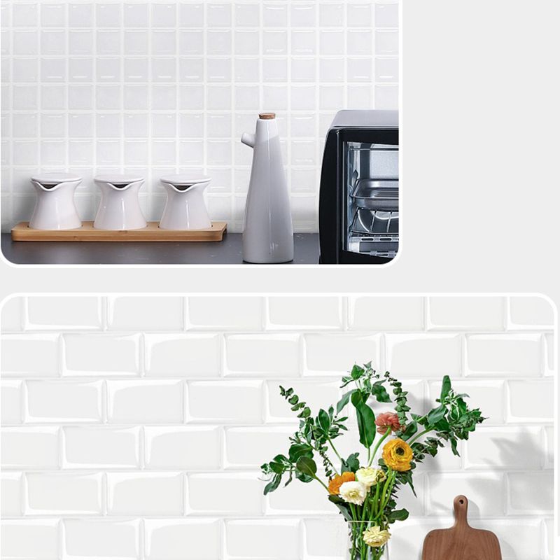 Lisslune | Plastic Peel and Stick Wall Tiles 3D Square Peel and Stick Backing
