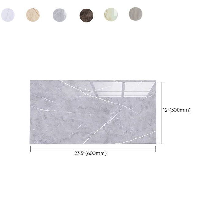 Lisslune | Plastic Peel and Stick Back Wall Single Tile Rectangular Wallpaper