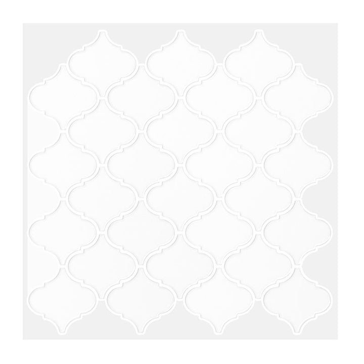 Lisslune | Polygon Metal Peel and Stick Back Wall Tile PVC Peel and Stick Tile for the Kitchen