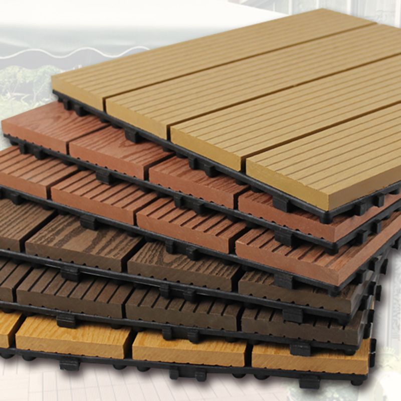 Lisslune | Wood deck board outdoor non-slip embossed floor panel