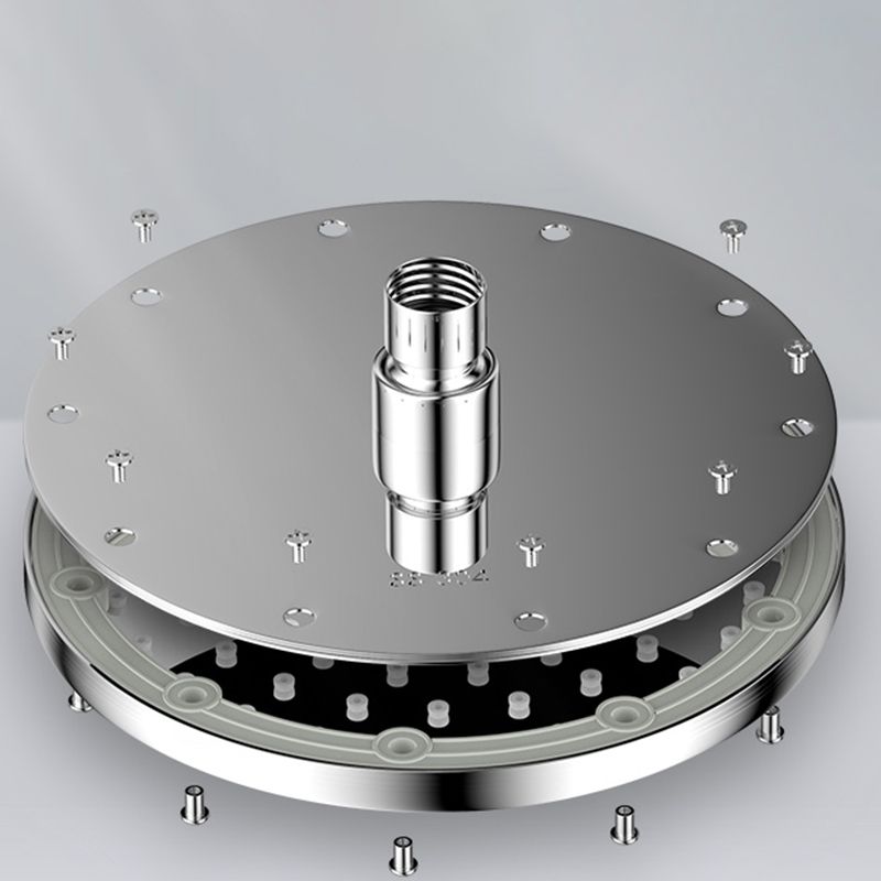Lisslune | Contemporary Showerhead Combination Dual Showerhead Stainless Steel Wall-Mounted Showerhead