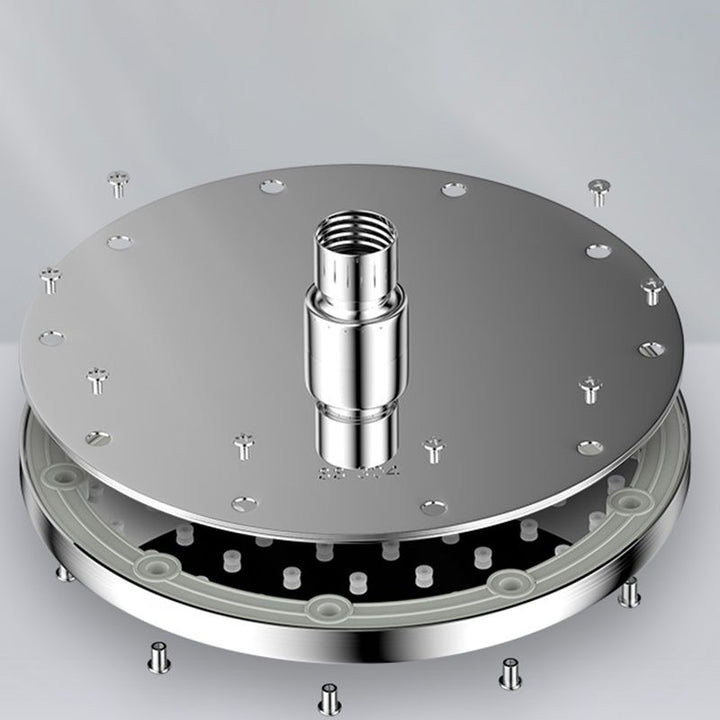 Lisslune | Contemporary Showerhead Combination Dual Showerhead Stainless Steel Wall-Mounted Showerhead