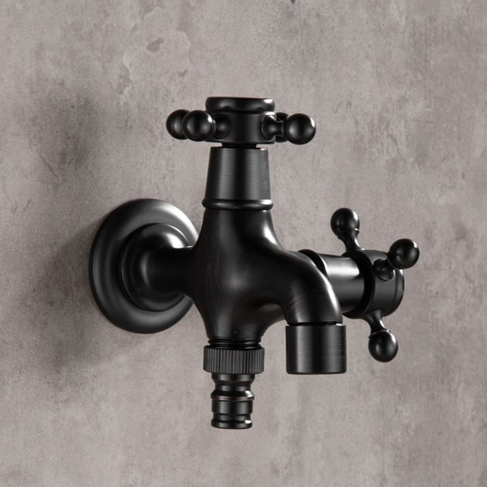 Lisslune | Width Bathroom Sink Faucet Wall-Mounted Cross Handle Faucet