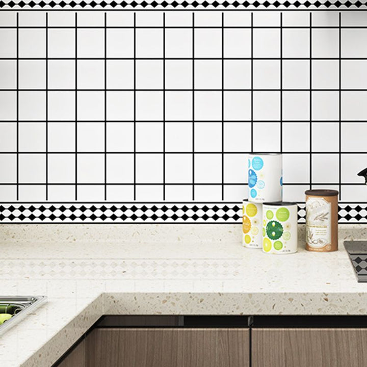 Lisslune | Modern Style Wallpaper Kitchen Single Tile Wallpaper with Rectangular Shape