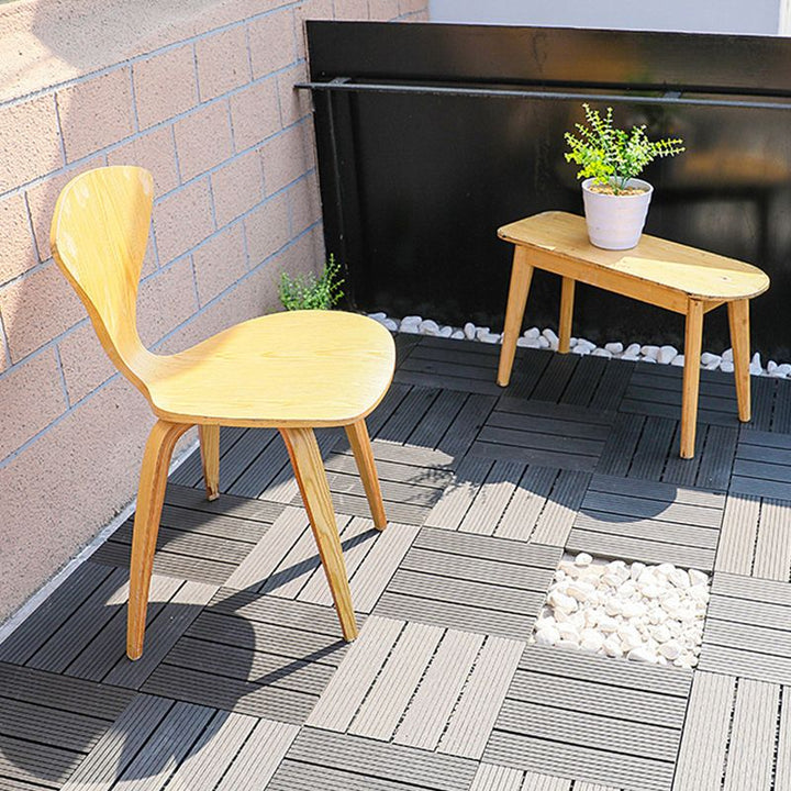 Lisslune | Floor Bullnose Click Lock Wire Brushed Wood Tiles