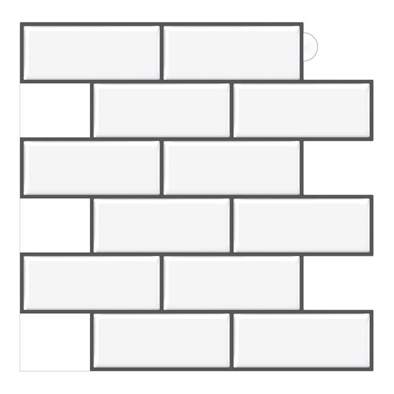Lisslune | Peel & Stick Subway Tile PVC Stain Resistant Rectangular Peel and Stick Tile for the Kitchen
