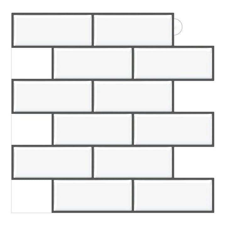 Lisslune | Peel & Stick Subway Tile PVC Stain Resistant Rectangular Peel and Stick Tile for the Kitchen