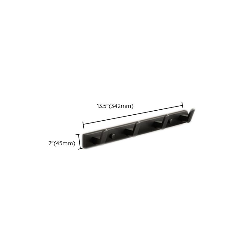 Lisslune | Modern Bathroom Set Matte Black Bathroom Shelf Towel Rack Bathroom Accessories Set