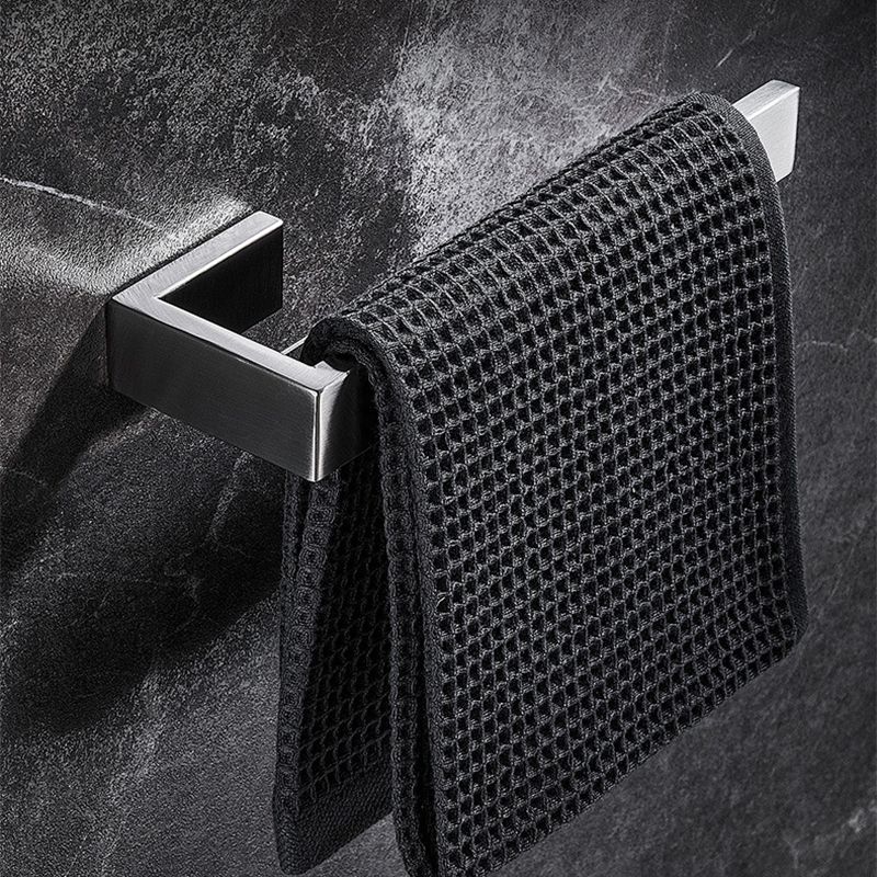 Lisslune | Stainless Steel Bathroom Set 4-piece Modern Style Simple Bathroom Accessory Set