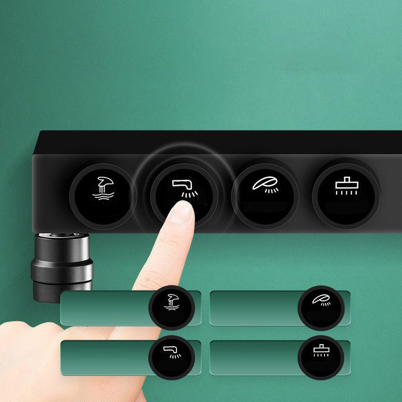 Lisslune | Modern adjustable water flow shower faucet shower hose shower system on the wall