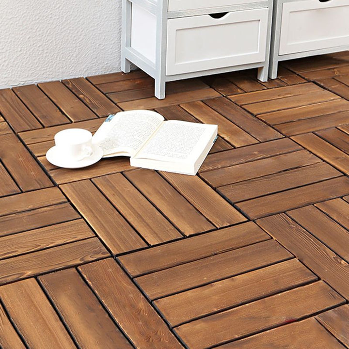 Lisslune | Pine Dark Laminate Flooring Mold Resistant Laminate Plank Flooring